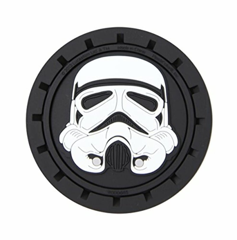 Plasticolor 000665R01 Star Wars Stormtrooper Auto Car Truck SUV Cup Holder Coaster 2-Pack,Multicolored - Image 2